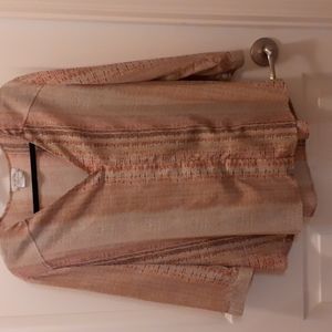 Coral and Khaki Tunic